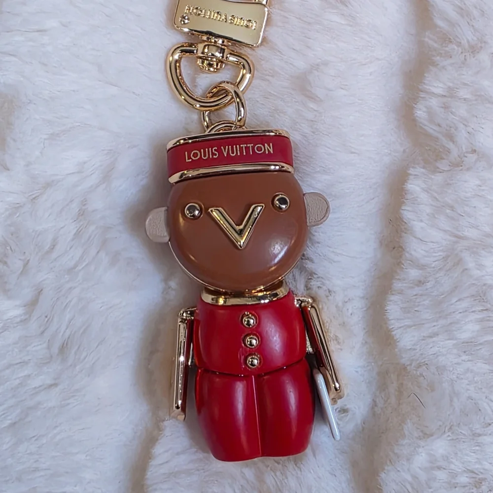 Gold and Red Keychain